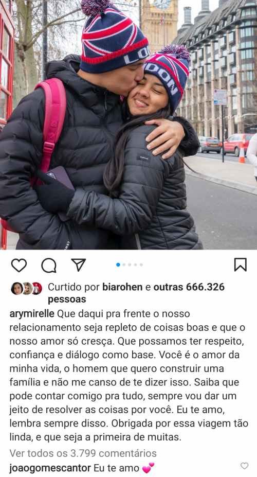 Quem é a namorada de João Gomes, que mandou indireta para Lívia Andrade?
