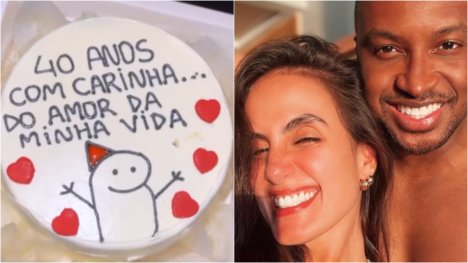 Thiaguinho faz 40 anos e ganha surpresa de Carol Peixinho: ‘Amor da minha vida’