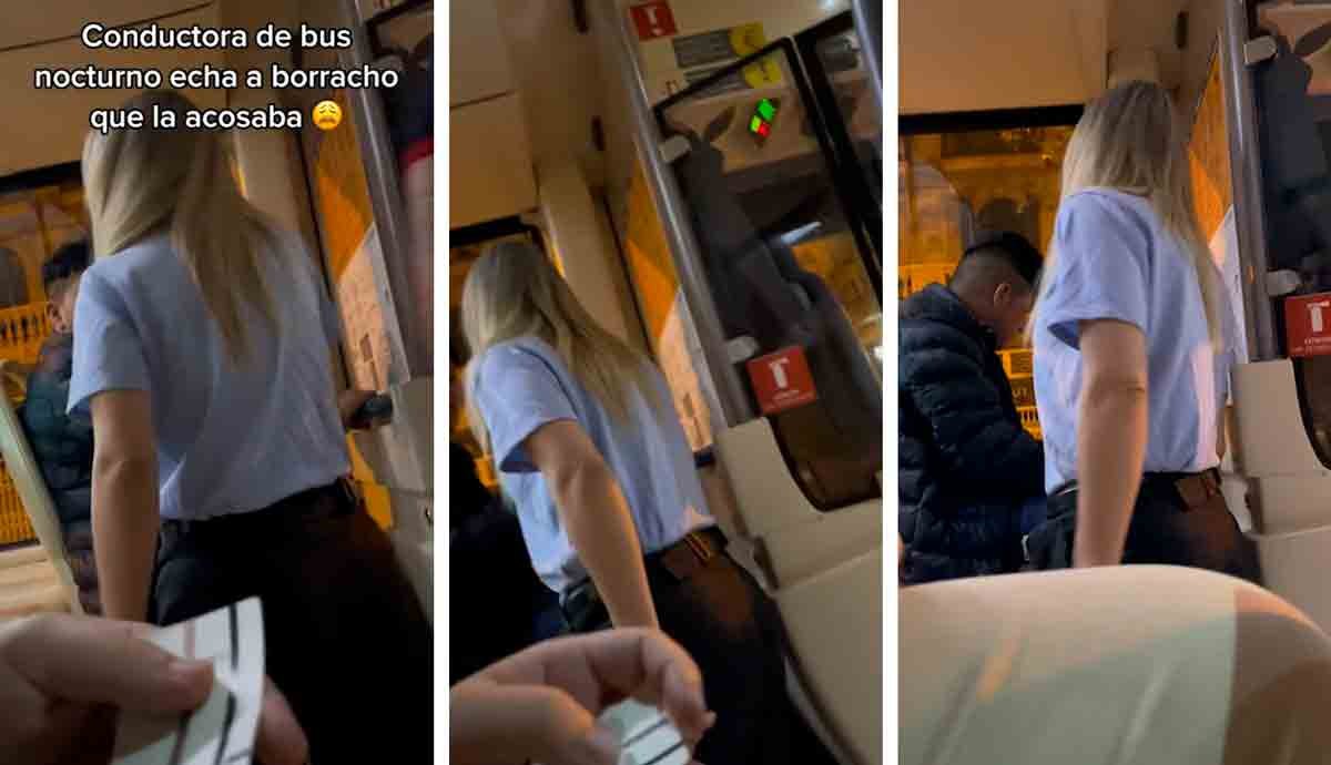 Vídeo: Motorista de ônibus expulsa passageiro bêbado que a assediou