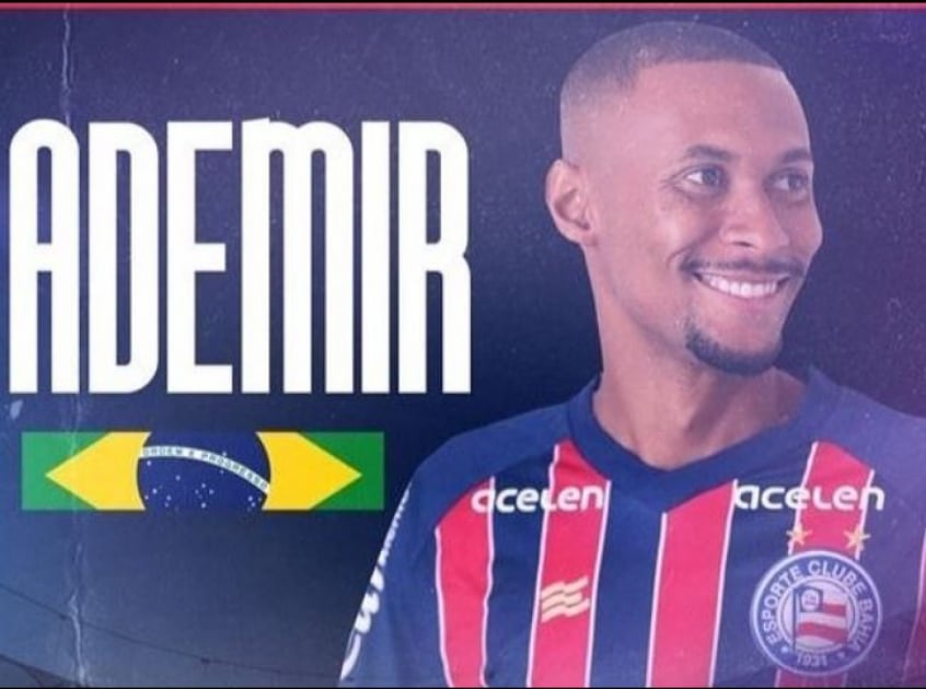 Ademir é anunciado como novo reforço do Bahia