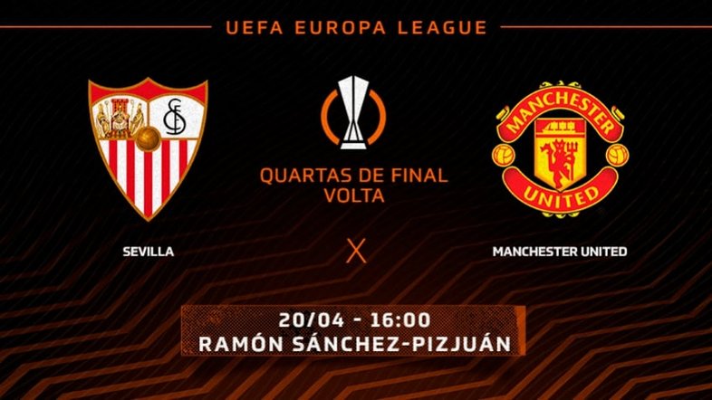Sevilla x Manchester United: onde assistir, horário e escalações do jogo pela Liga Europa