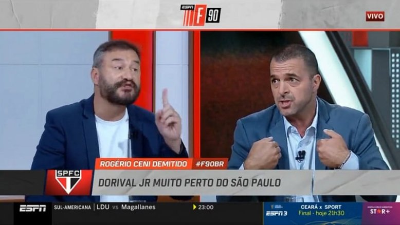 Comentaristas da ESPN aumentam o tom em discussão ao vivo: 'Abaixa a bola'