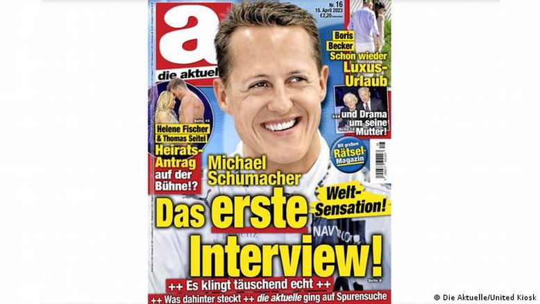 Revista alemã demite chefe após entrevista falsa com Schumacher