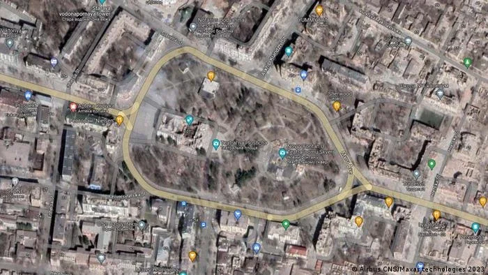 Google Maps mostra destruição em Mariupol por ataques russos