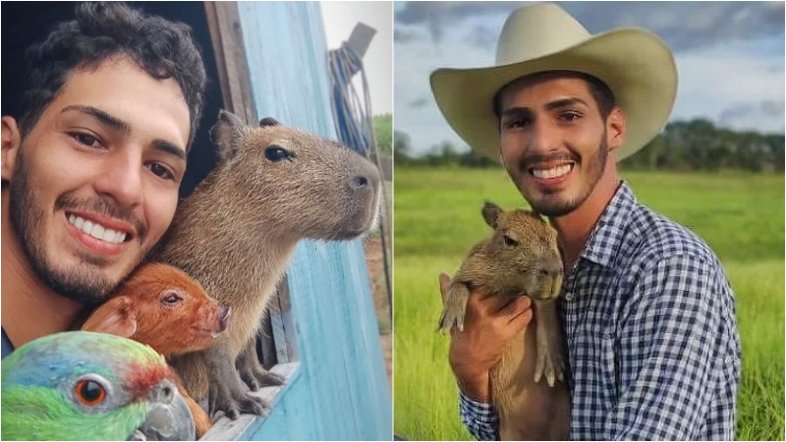 Agenor Tupinambá e a capivara Filó