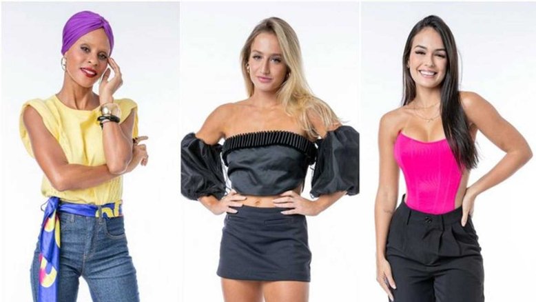 Aline, Bruna e Larissa estão no último paredão do BBB23