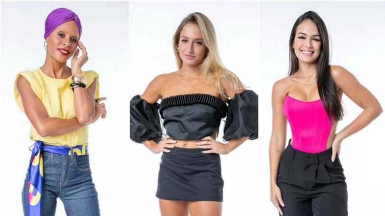 Aline, Bruna e Larissa estão no último paredão do BBB23
