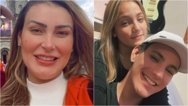 Andressa Urach comemora novo relacionamento do filho: ‘Lindos da minha vida’