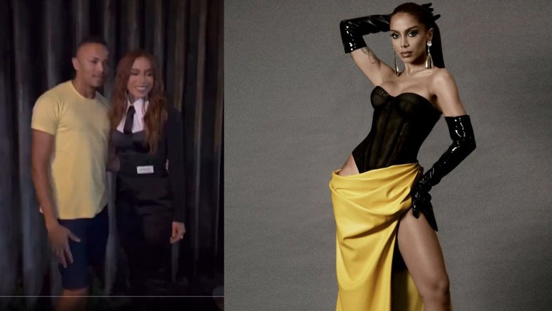 Anitta vira meme ao atender fãs na porta de emissora: 'Caixa de supermercado'