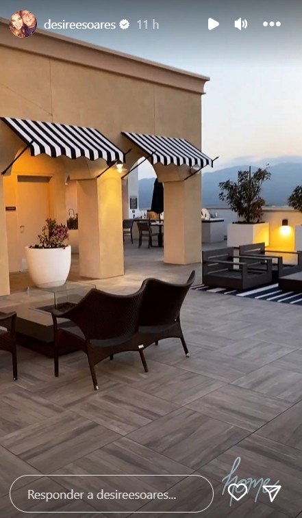 Esposa de Galvão Bueno mostra detalhes do apartamento de luxo do filho em Los Angeles