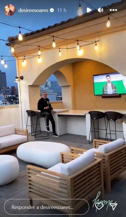 Esposa de Galvão Bueno mostra detalhes do apartamento de luxo do filho em Los Angeles