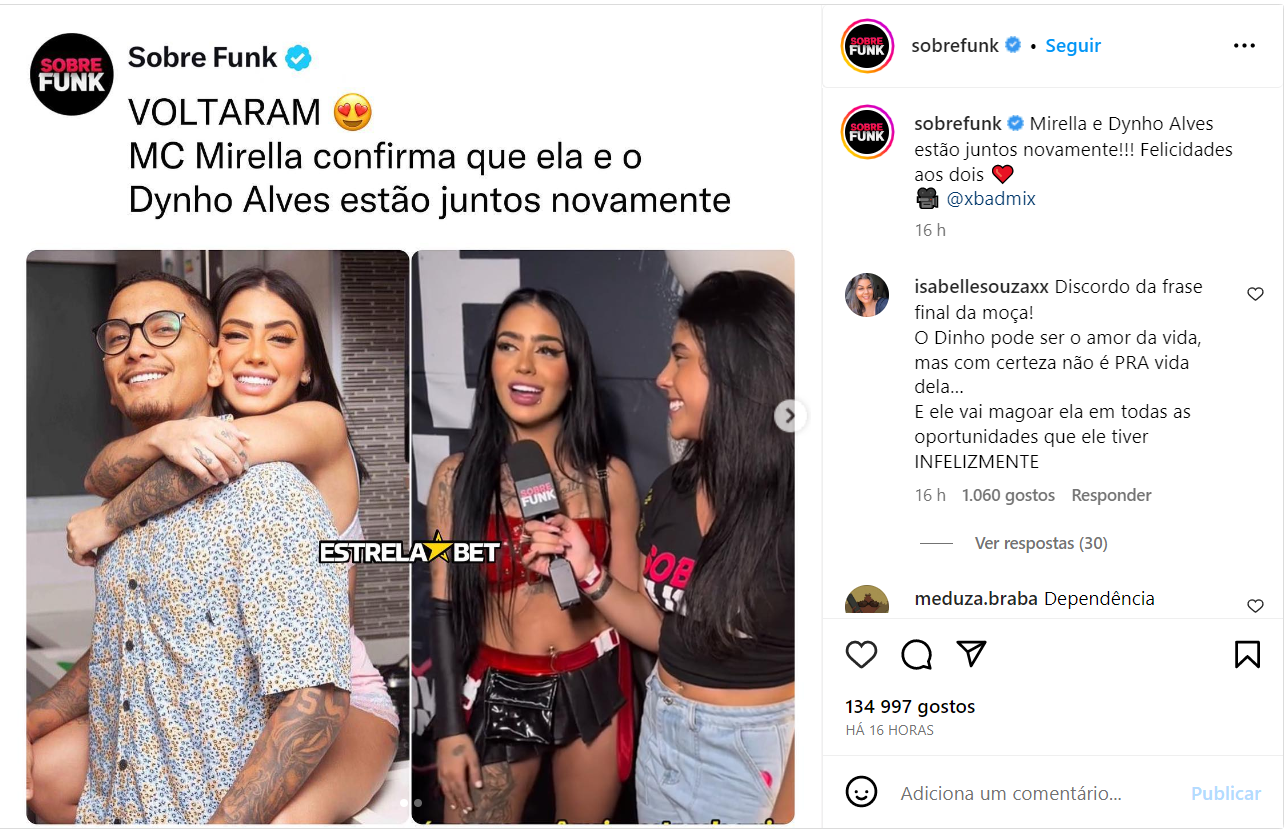 MC Mirella abre o jogo sobre Dynho Alves após rumores de reconciliação 2 MC Mirella abre o jogo sobre Dynho Alves após rumores de reconciliação