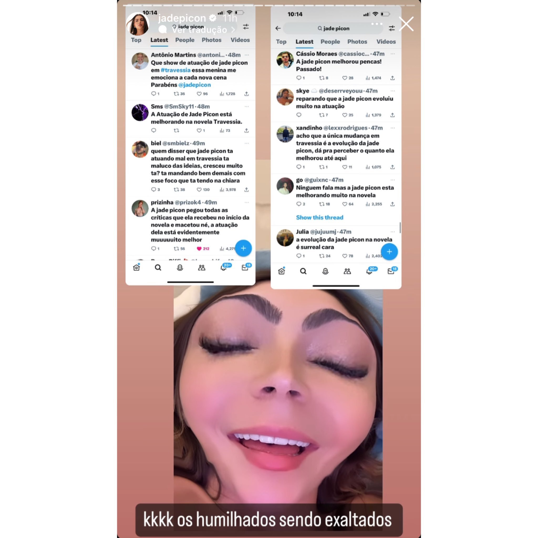 Jade Picon comemora os elogios por sua atuação em ‘Travessia’: ‘Fala se não é um milagre?’