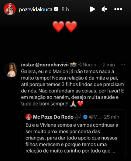 Aos 24, MC Poze do Rodo anuncia que será pai pela quarta vez: 'Filho é bênção' 4 Aos 24, MC Poze do Rodo anuncia que será pai pela quarta vez: 'Filho é bênção'