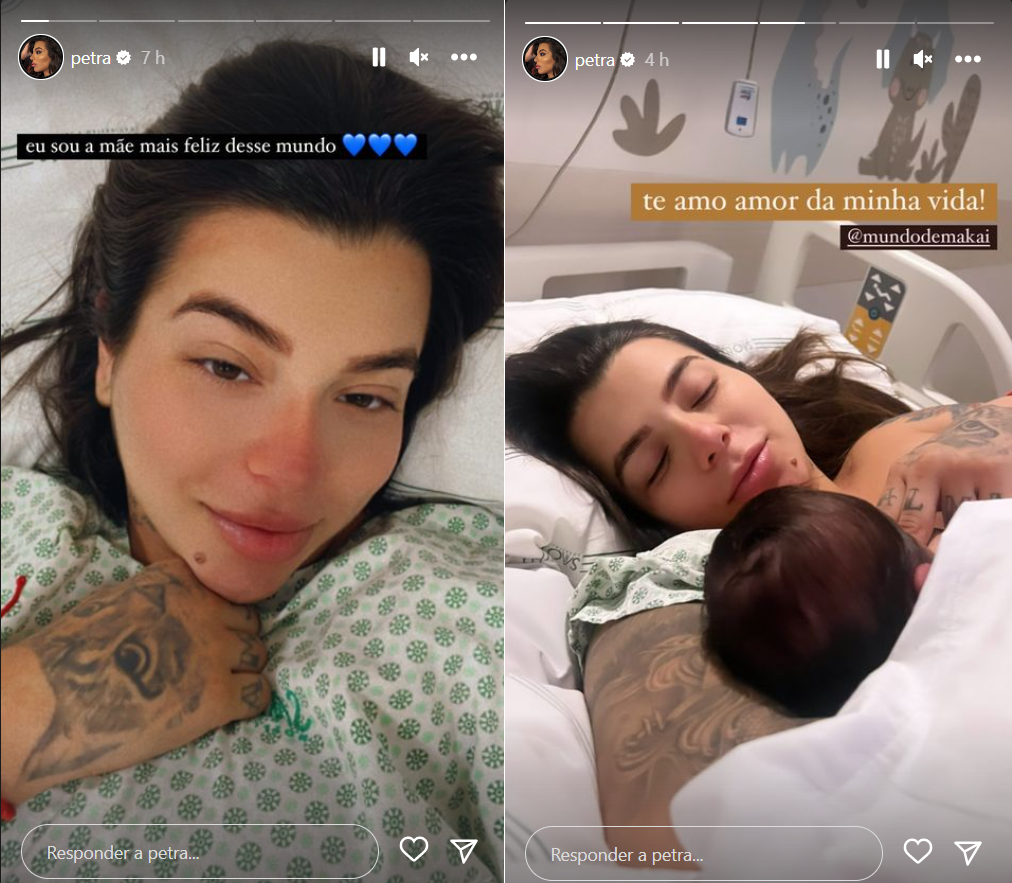Petra Mattar anuncia nascimento de seu primeiro filho, Makai: 'Estou sonhando'