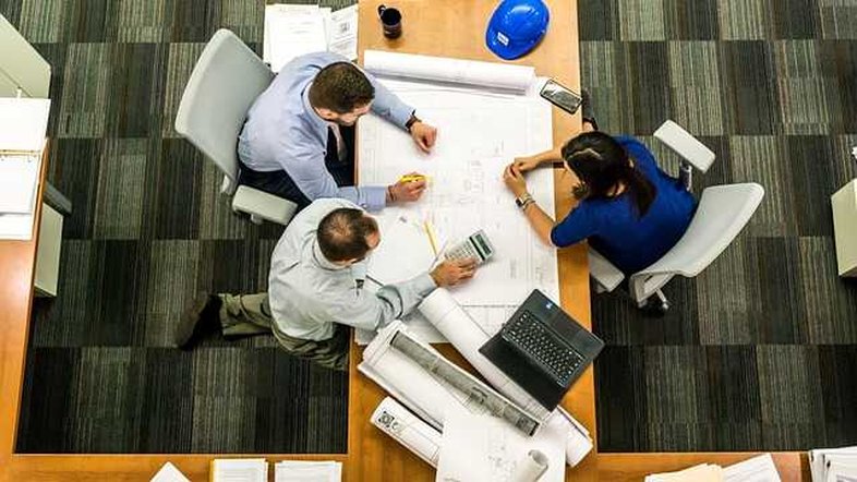 reunião escritório estratégia empresarial