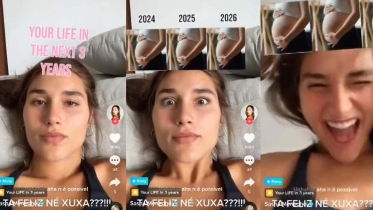 Resultado de teste mostra gravidez de Sasha e ela reage: 