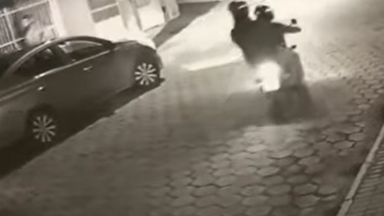 SC: Policial com filho no colo reage a assalto e mata suspeito a tiros