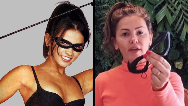 Evangélica, Suzana Alves faz pregação na internet e mostra acessório de Tiazinha: 'Abandonem as máscaras'