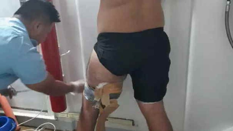 RJ: Turista é preso com 4,8 quilos de cocaína amarrados ao corpo
