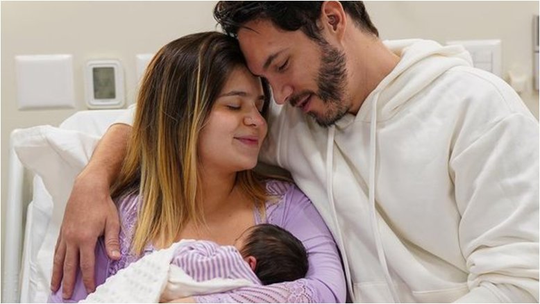 Viih Tube elogia Eliezer pela dedicação nos primeiros dias de vida da filha: 'Não troquei uma fralda até agora'