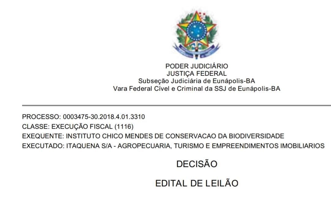 Com fracasso em leilão, Justiça coloca à venda praia deserta em Trancoso