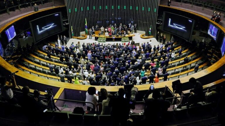 (Arquivo) Plenário da Câmara dos Deputados em Brasília - AFP