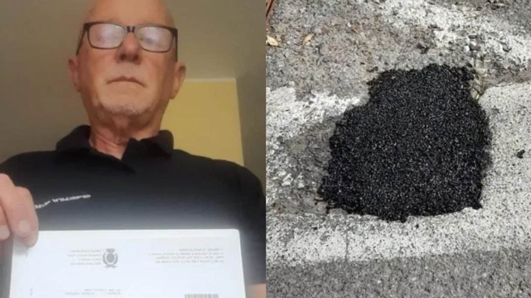Na Itália, homem recebe multa de R$ 4,7 mil por consertar buraco em rua