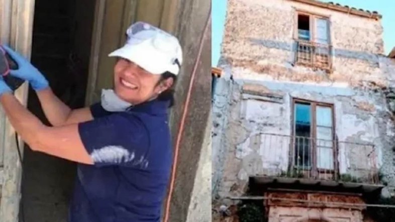Brasileira compra três casas na Itália por R$ 16 e reforma impressiona