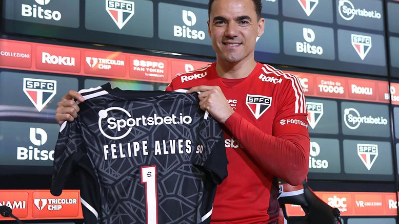 Felipe Alves foi apresentado no São Paulo FC no dia 30 de julho de 2022