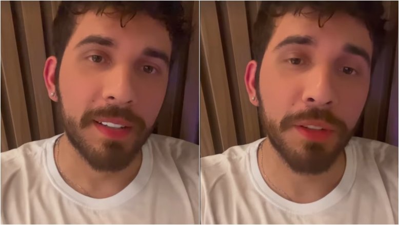 Gustavo Mioto interrompe show e responde provocação de grupo na plateia: ‘Achei inovador’