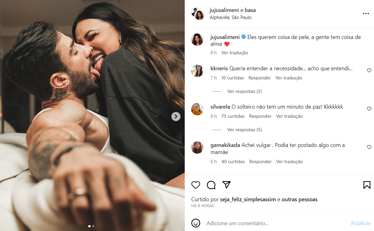 Com fotos picantes, Juju Salimeni se declara ao noivo: 'Coisa de alma' 7 juju salimeni