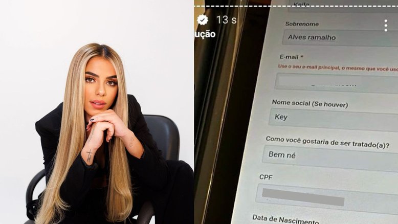 Key Alves faz confusão em formulário e vira piada na web