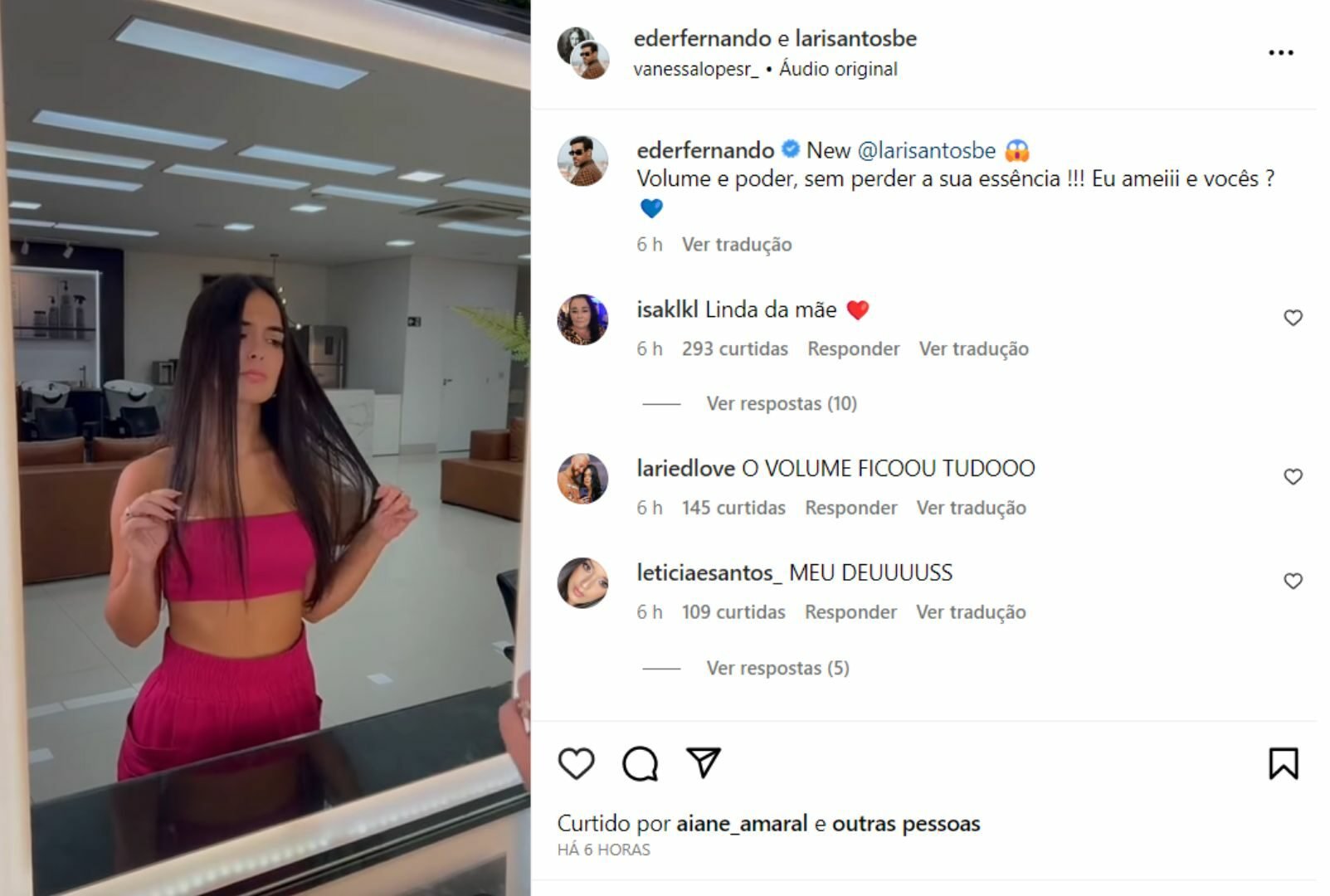 Ex-BBB Larissa troca lentes de contato e mostra novo sorriso: 'Me incomodava' 15 Ex-BBB Larissa troca lentes de contato e mostra novo sorriso: 'Me incomodava'