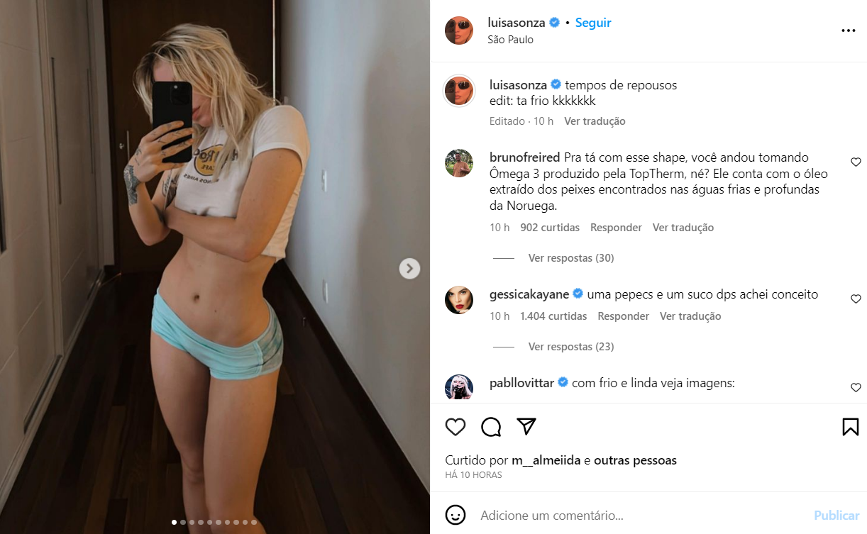 Luisa Sonza mostra curvas em clique de calcinha e impressiona fãs 13 luisa sonza