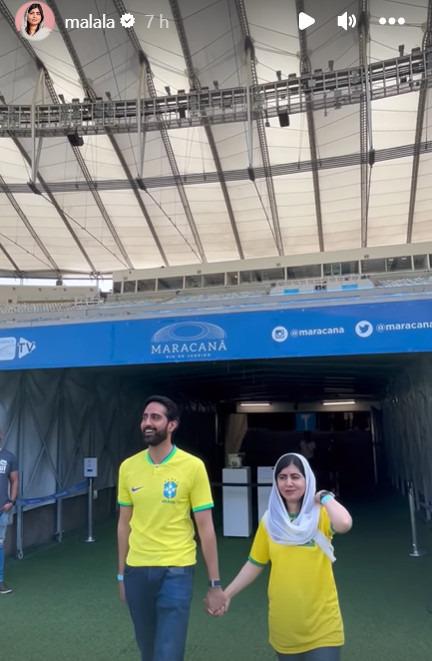 Ao lado do marido, Malala Yousafzai curte destino 'lendário' no Brasil
