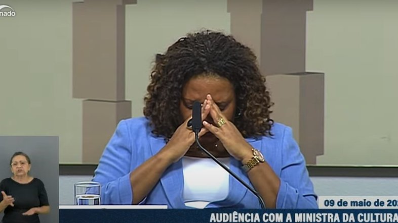 Margareth Menezes se emocionou