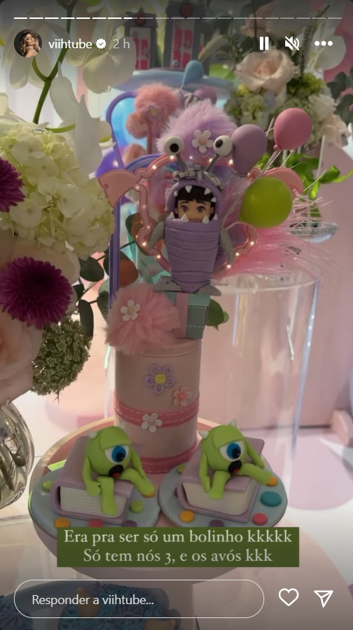 Viih Tube e Eliezer comemoram primeiro mesversário da filha, Lua