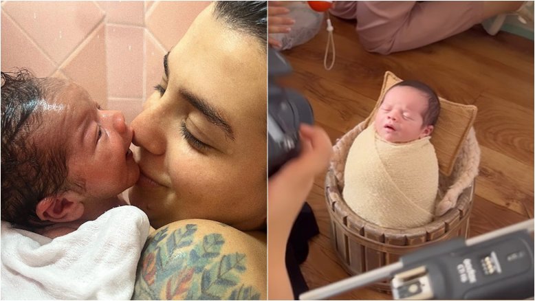 Petra Mattar apresenta bastidores do ensaio newborn de seu primogênito: ‘Morrer de amores'