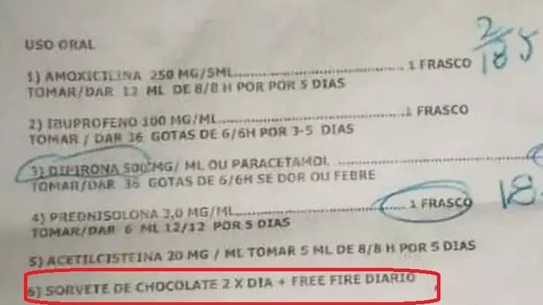 Médico que receitou sorvete e jogo para criança é readmitido: 'Conduta humanizada’