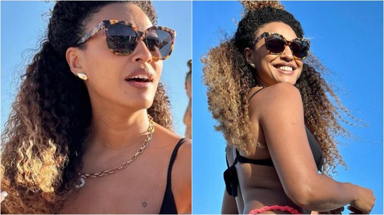 Sheron Menezzes arranca suspiro dos fãs em poses de biquíni