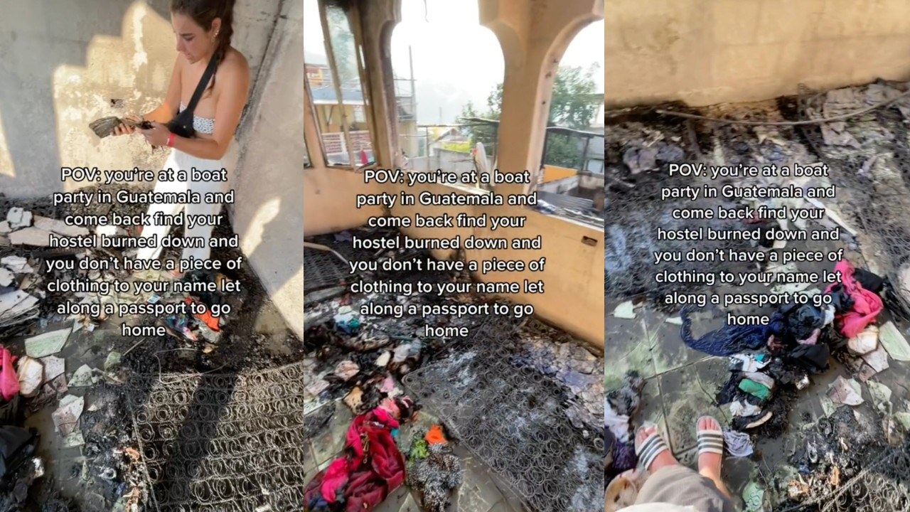Jovens perdem tudo durante incêndio em hotel na Guatemala