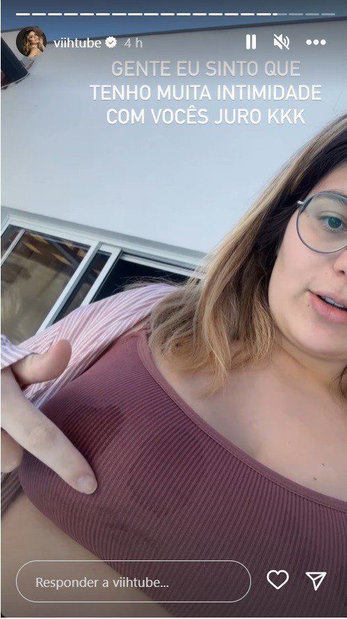 Viih Tube compartilha descoberta da amamentação: ‘Vazando’ 7 Viih Tube compartilha momento íntimo sobre maternidade e desabafa: ‘Vazando’
