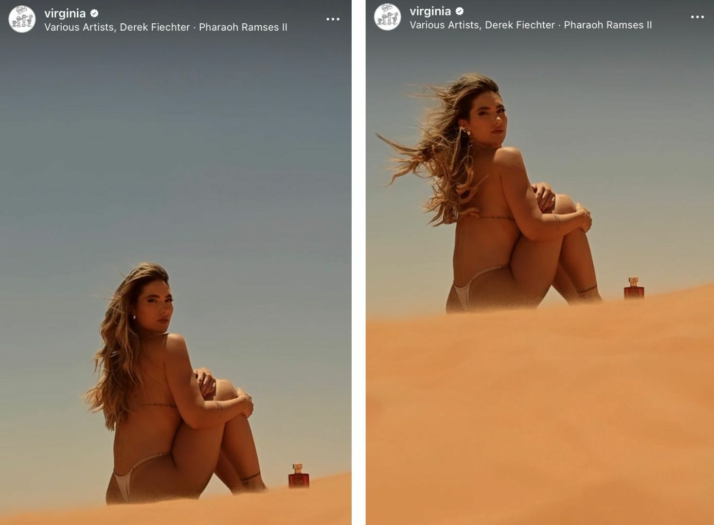 Virginia Fonseca posa seminua em deserto de Dubai e internautas dividem opiniões