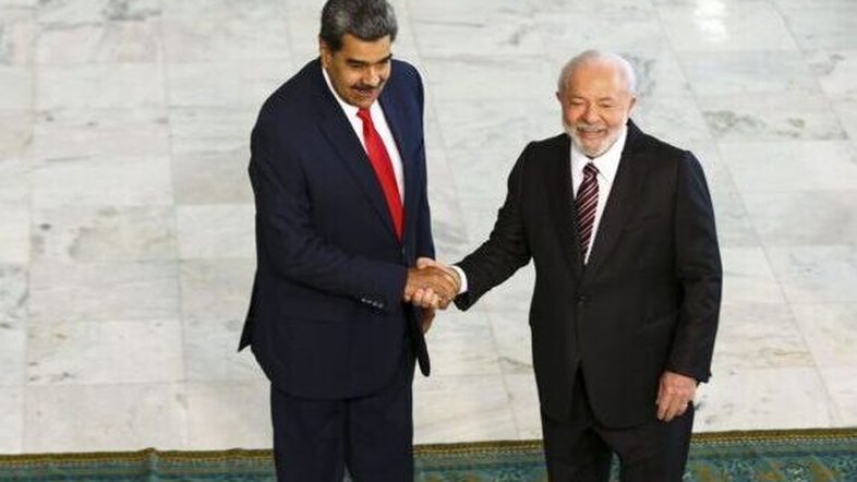 Os presidentes Nicolás Maduro (à esquerda) e Luiz Inácio Lula da Silva, de Venezuela e Brasil | Marcelo Camargo/Agência Brasil