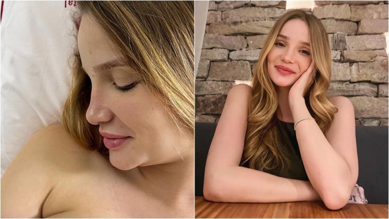 Anna Livya Padilha, a ‘Menina Fantasma’, apresenta rostinho do filho recém-nascido