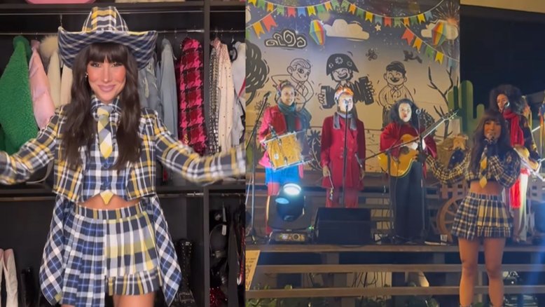 Bianca Andrade dá festa junina com famosos em mansão em São Paulo