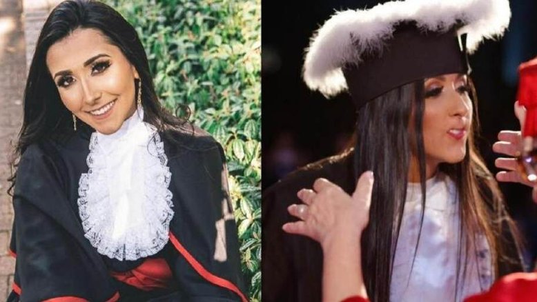 Jovem viraliza após mostrar boca grudada na gengiva durante formatura: 'Simplesmente travou'