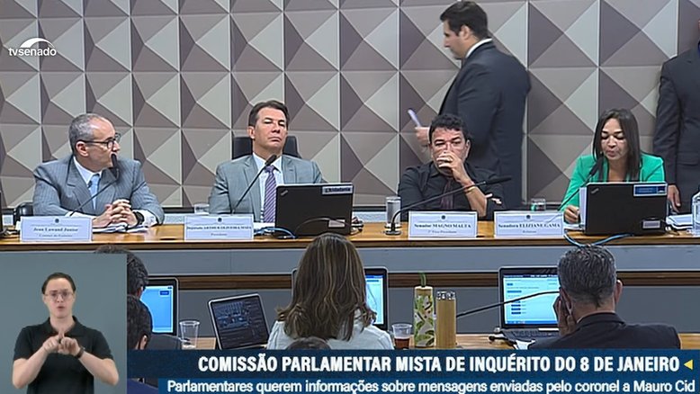 Na segunda-feira (26), a CPI mista ouviu o ex-chefe do Departamento Operacional da Polícia Militar (DOP) do Distrito Federal Jorge Eduardo Naime
