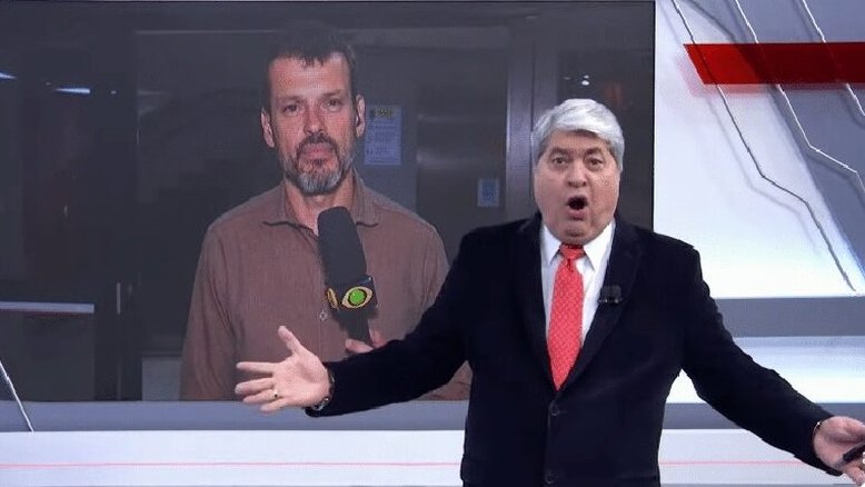 VÍDEO: Datena volta a perder a paciência e grita com produção de seu programa ao vivo
